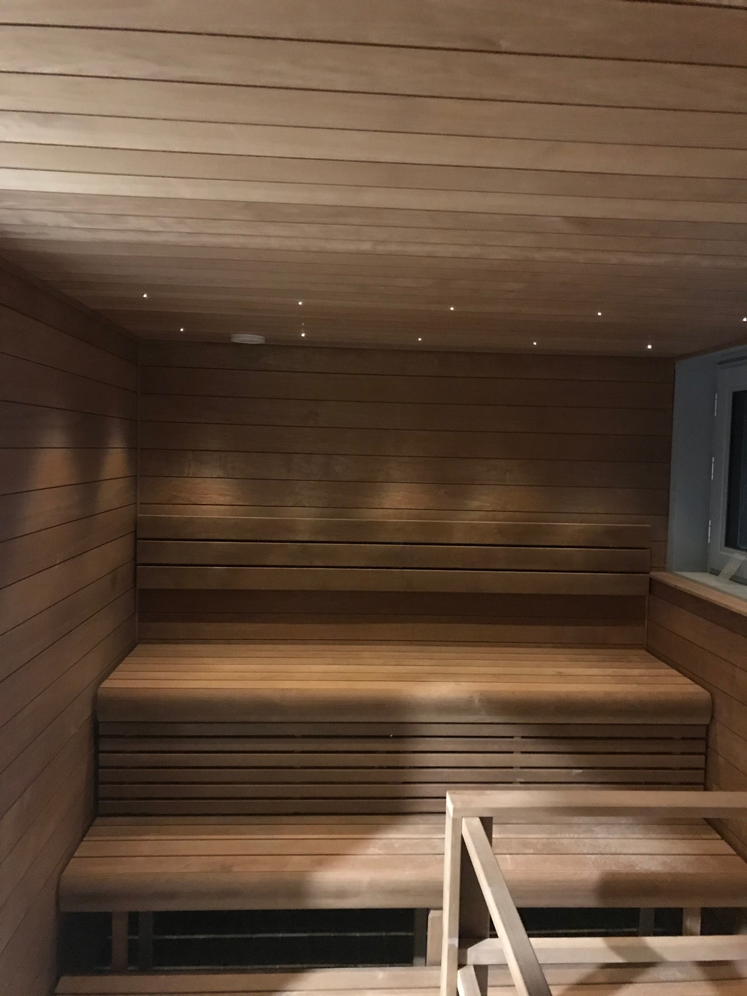 Sauna ehitus - leiliruumi detail