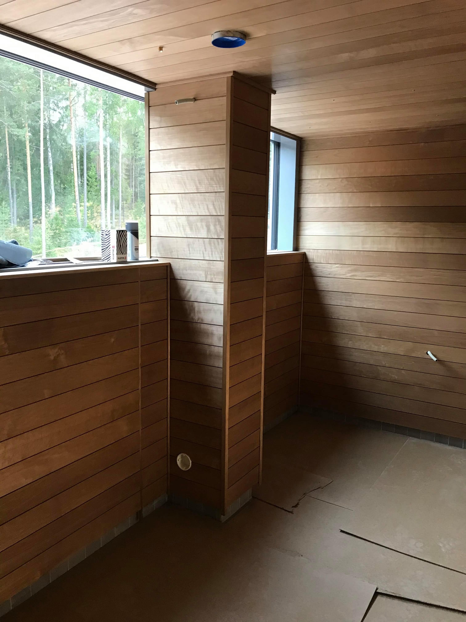 Sauna ehitus - lava detail