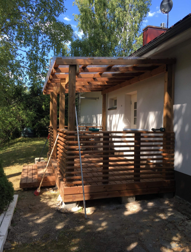 Terrassi ehitus - valmis terrass